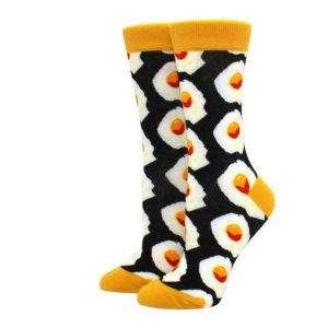 Crazy Sock Thursdays Novelty Socks - Sunny Side Up Eggs Socks