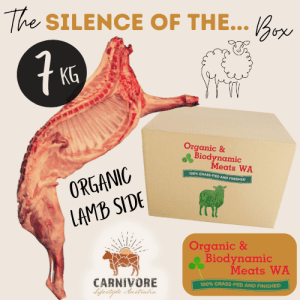 SILENCE OF THE... Meat Box - 7kg Organic Lamb Side