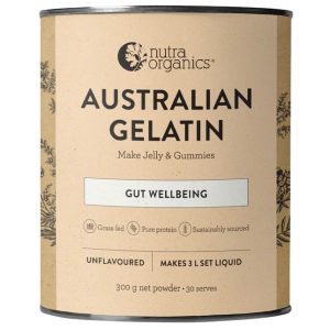 Nutra Organics Natural Gelatin - Unflavoured Powder (300g)