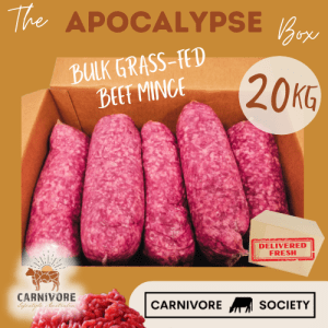 APOCALYPSE Meat Box 20kg Bulk Grass-Fed Beef Mince