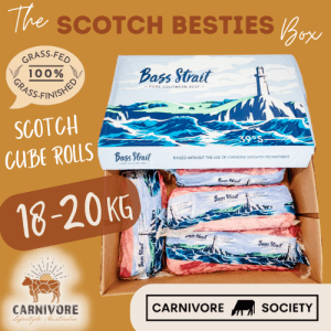 SCOTCH BESTIES Meat Box 18-20kg Bulk Premium Scotch Cube Rolls *DEPOSIT*