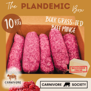 PLANDEMIC Meat Box 10kg Bulk Grass-Fed Beef Mince